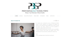 Desktop Screenshot of professionalballetschoolofporto.com